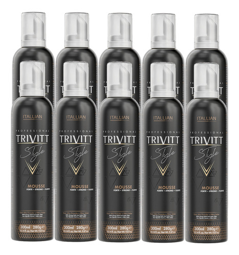 Kit 10 Unidades Mousse Trivitt Style Itallian 300ml