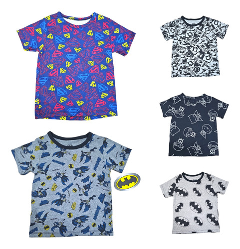 Playera Batman Superman Para Toddler Niño