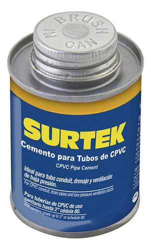Cemento Para Tubo Cpvc, 236 Ml Surtek