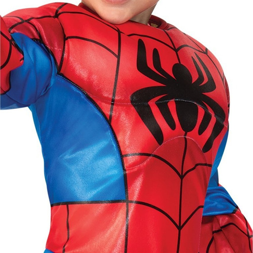 Imagen 3 de 7 de Disfraz Spiderman Hombre Araña Bebe Niño Talla 3-4 Original