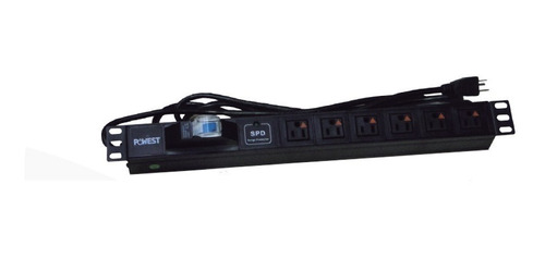 Pdu O Multitoma Para Rack De 6 Salidas Marca Powest