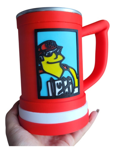 Vaso Jarra Chopp Duff Beer 500ml Rojo