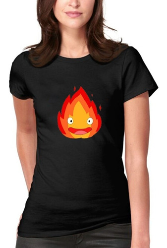 Polera Anime Calcifer Moda Mujer