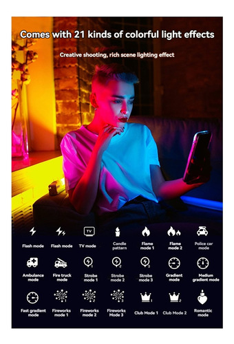 Varita De Luz Led Puluz Rgb, Barra Magnética Portátil A Todo