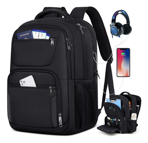 Mochila Para Computadora Portátil De Viaje, Mochila Para Com