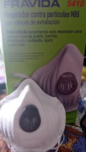 Imagen 3 de 5 de Barbijo Mascara Fravida Filtro Válvula Mascarilla X10 Pack