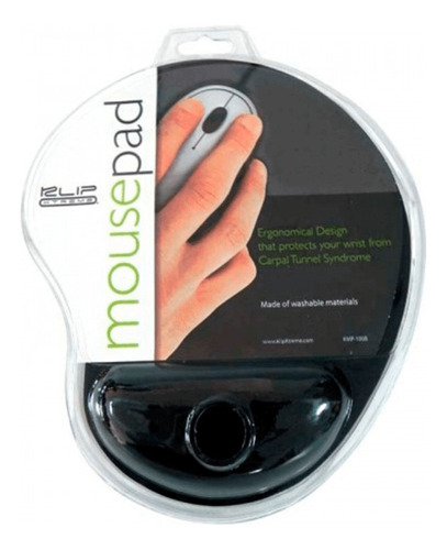 Mouse Pad Klip Xtreme Kmp-100b Con Gel Negro