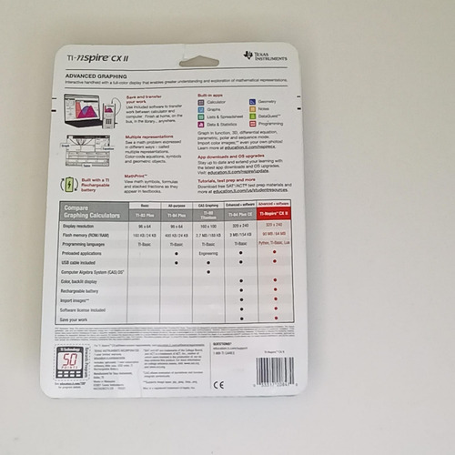 Calculadora Texas Instruments Ti-nspire Cx Ii Gráfica Blanco