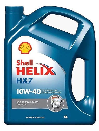 Aceite Helix Hx7 10w40 Semi-sintético 4 Litros Shell