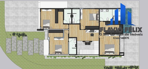 Imagem 5 de 6 de Casa A Venda 320 M² Real Park Arujá 4 Suítes Área Gourmet - 758