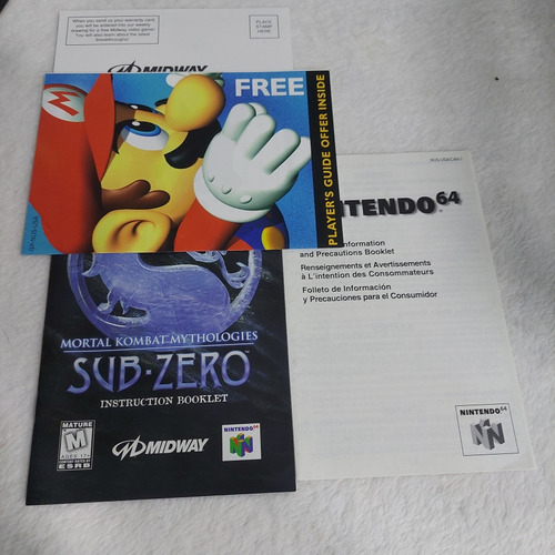 Fita Nintendo 64 Mortal Kombat Mythologies Sub-zero (Usado)