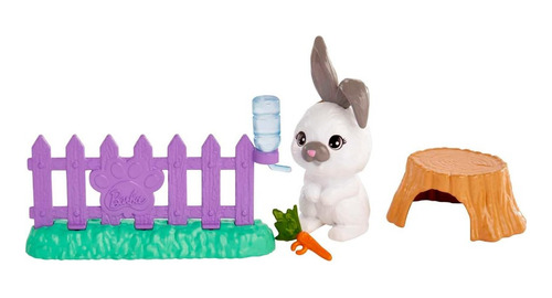 Barbie Juego De Mascotas Y Accesorios - Conejo Oreja Con Mov