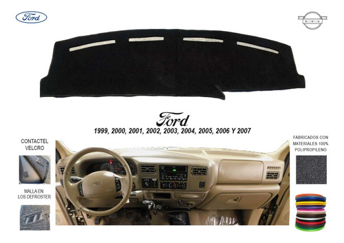 Cubre Tablero Ford F-350 Modelos 1999-2007