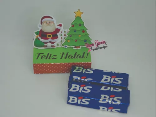 Porta Bis Duplo Personalizado De Natal 10 Unidades