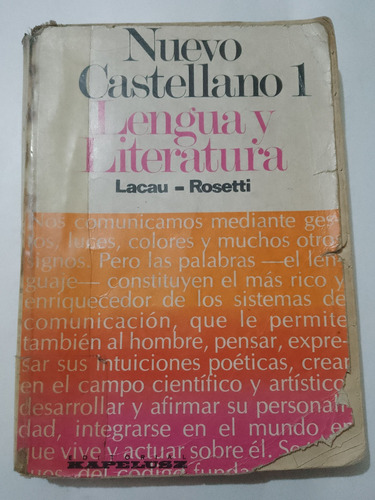 Nuevo Castellano 1 Lacau Rosetti Kapelusz 1981