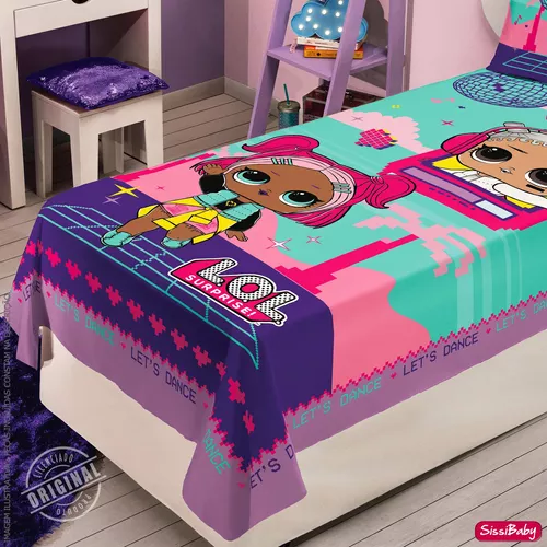 Jogo de Cama Solteiro - Infantil Boneca Lol Surprise