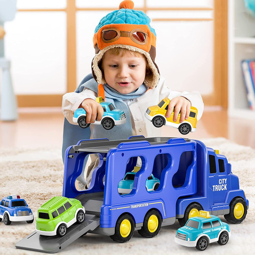 Juguete Camiones Con Luz Y Música Regalo Para Niños Sorpresa