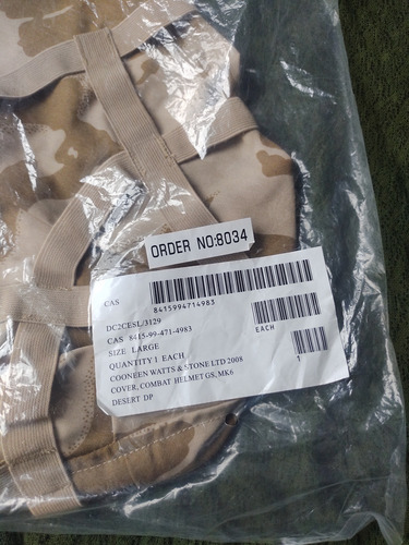 Funda Para El Casco Británico Mk 6 En Camuflaje Desierto (Usado)