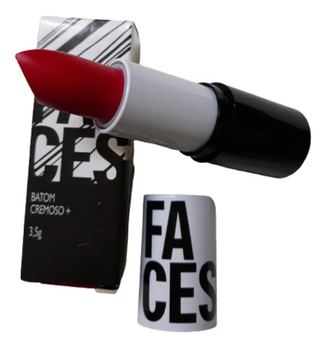 Batom Cremoso Rock In Red Faces Coral