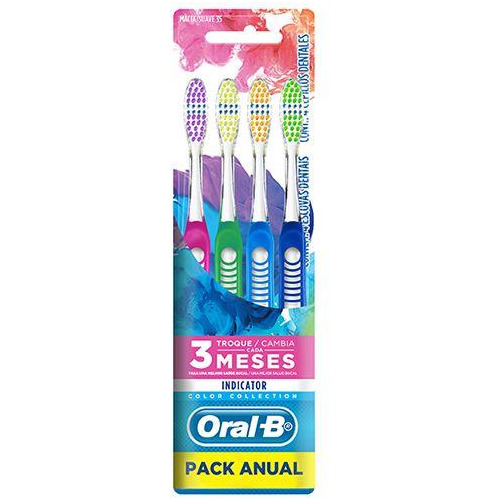 Cepillo De Dientes Oral B Indicator Colors X 4