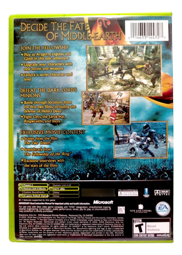The Lord Of The Rings The Two Towers Xbox Clásico (Reacondicionado)
