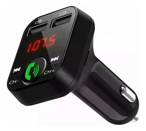 Transmisor Bluetooth Fm De Auto Manos Libres Cargador 2 Usb