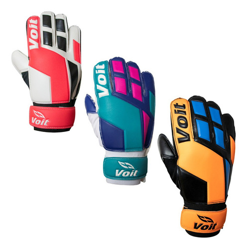 Guantes Portero Basic T8 Multicolor Azul, Naranja O Rosa Multicolor Ch