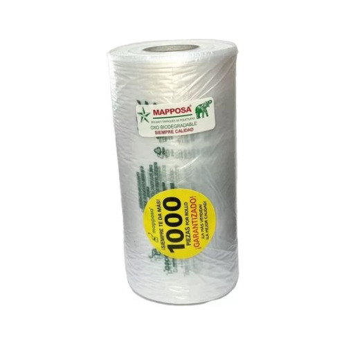 Bolsa Biodegradable 15x25 - 1 Rollo Mapposa