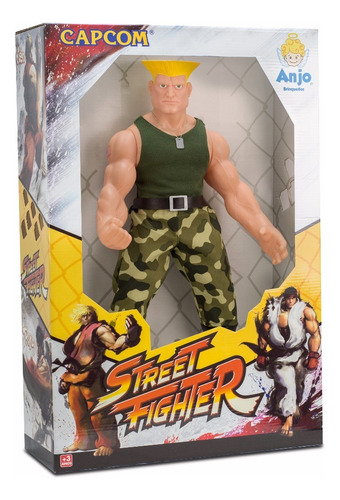 Lindo Boneco Brinquedos Anjo Street Fighter Guile 48cm