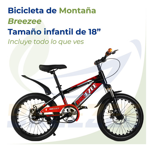 Bicicleta De Montaña Para Niños R18 Cuadro Resistente