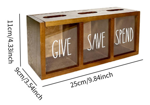 Piggy Bank De Madera Banco Banco Niños Biños Marrón
