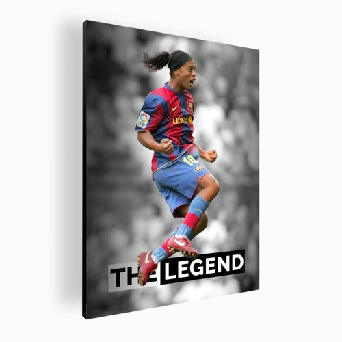 Cuadro Moderno Decorativo Poster Mural Ronaldinho 60x84 Mdf