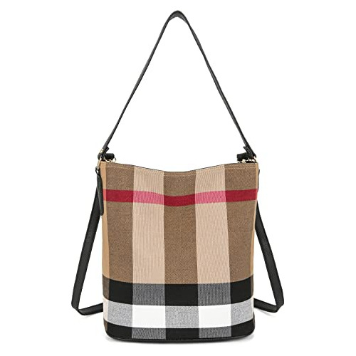 Jothin Canvas Tote Bag For Women Designer Plaid Purses And H