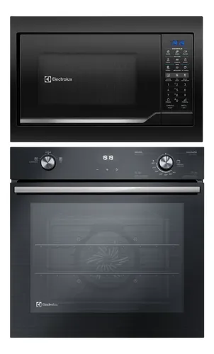 Kit Electrolux De Embutir Forno A Gás 80l+micro-ondas 34l 220v Preto