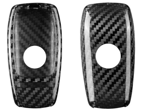 Funda Fibra De Carbono Real Para Mercedes Benz (tipo C) Imp