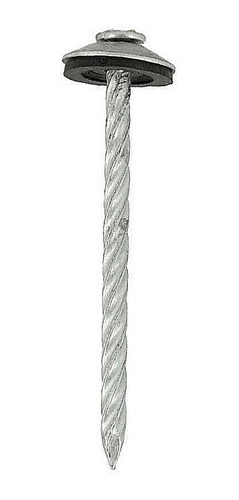Clavo Techo 2 1/2 Helicoidal Zincado Doble Sello 100u Profix
