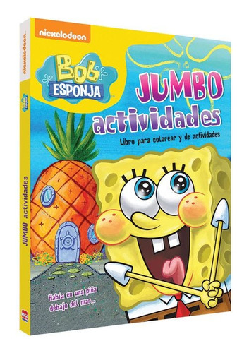 Cuaderno Iluminar Larousse 113152 Jumbo Bob Esponja 6385