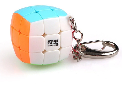 Llavero Mini Cubo Rubik 3x3 Qiyi Redondo