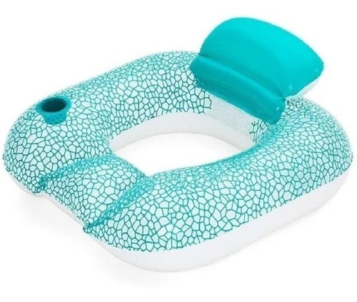 Imagen 1 de 6 de Sillon Colchoneta Inflable Con Posavaso Bestway Para Pileta