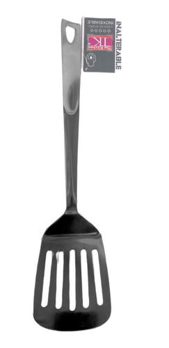 Espatula Calada Acero Lustrado Resistente Utensilio Cocina