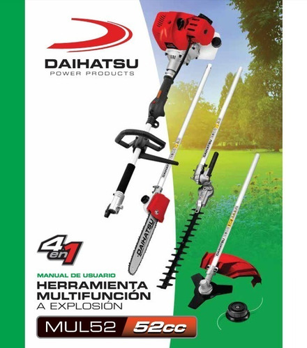 Imagen 2 de 9 de Multifunción Bordeadora Daihatsu A Explosión 4x1 2t 52cc