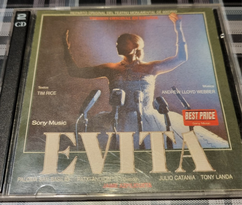 Evita - 2 Cds Paloma San Basilio - Original #cdspaternal 