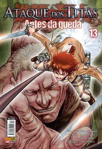 Ataque Dos Titãs - Antes Da Queda - Volume 13, de Isayama, Hajime. Editora Panini Brasil LTDA, capa mole em português, 2018