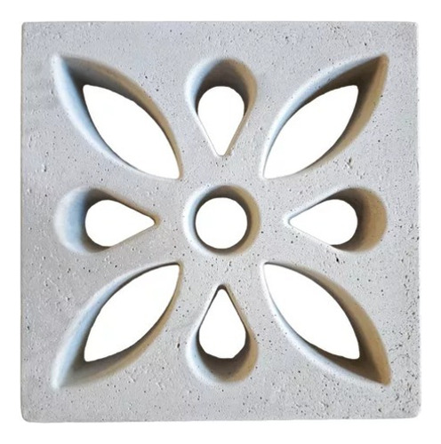 Ladrillo Decorativo Cemento Flor 40x40x6.5