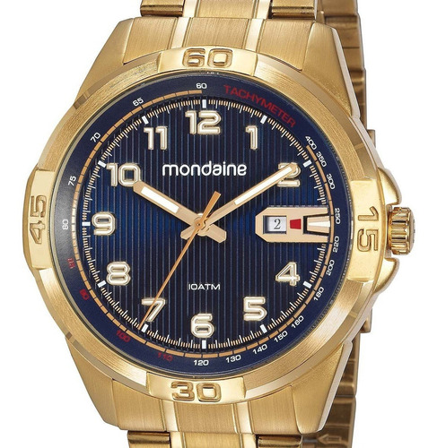 Relógio Mondaine Casual 53801gpmvds1 Dourado Masculino + Nf