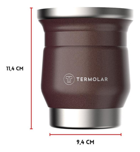 Cuia Térmica Chimarrão Café Chá Erva Mate Tererê Cor Cobre