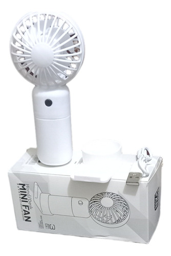 Mini Ventilador 15 * 8 Cm Con Base Y Carga Usb