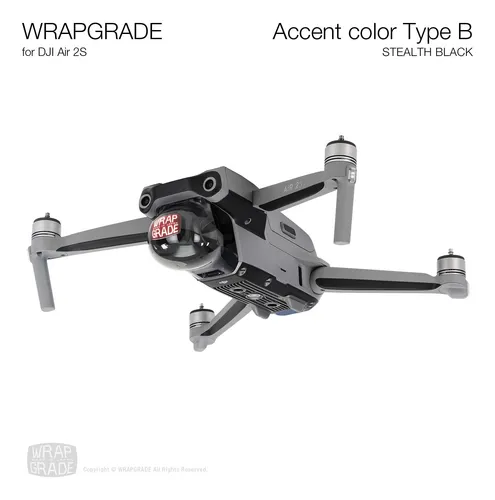 Wrapgrade Skin Compatible Con Dji Air 2s | Color De Acento .