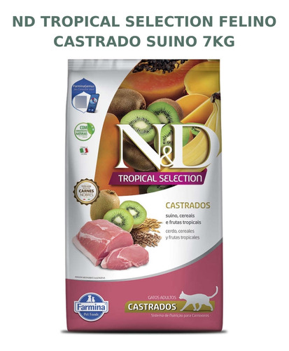 Nd Tropical Selection Felino Castrado Suino 7kg
