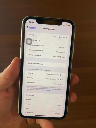 Lógica + Face Id iPhone 11 128gb Con Detalle